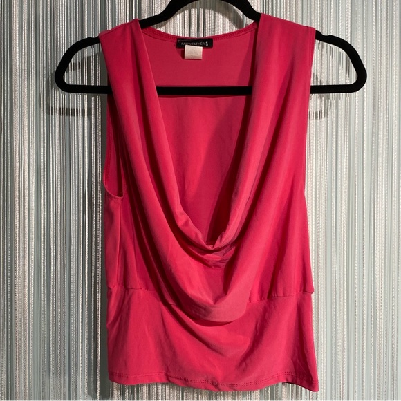 Pink Sleeveless Cowl Neck Top Size Small - Picture 6 of 11